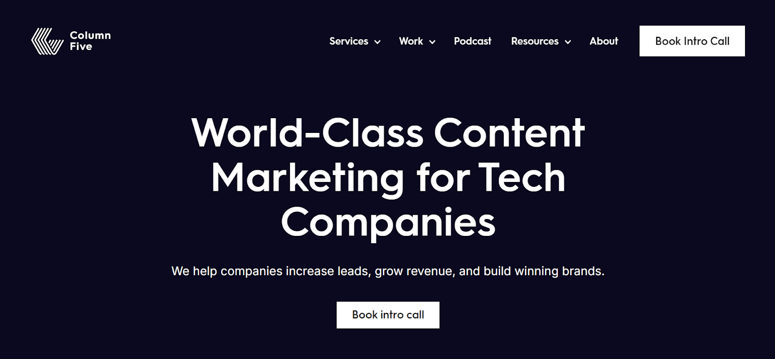 Column Five Content creation agency