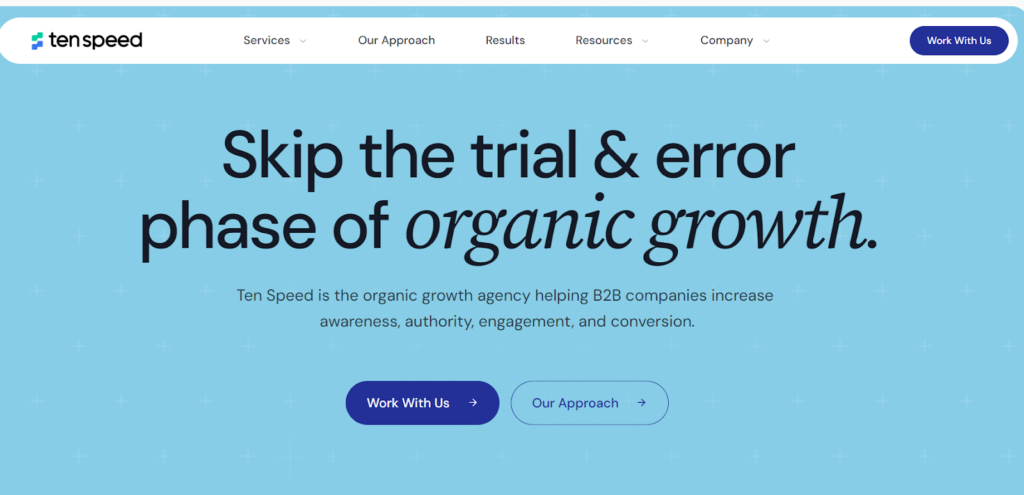 Ten Speed SEO content writing services