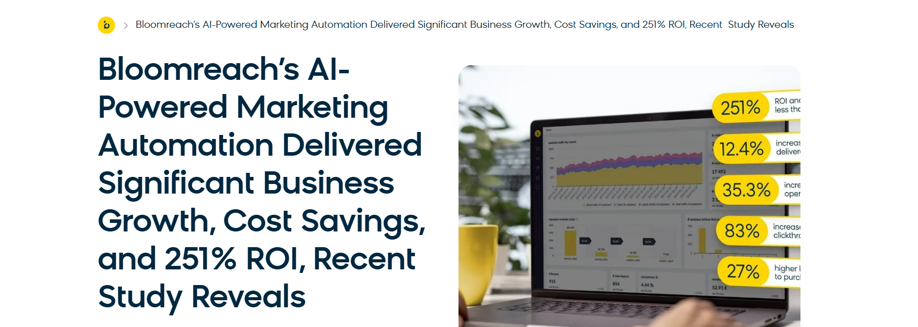 Screenshot of Bloomreach Website